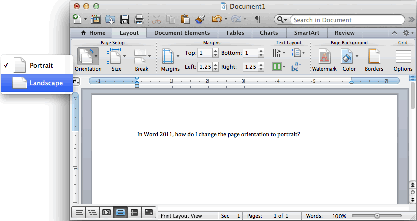 Page Layout Tab In Word For Mac